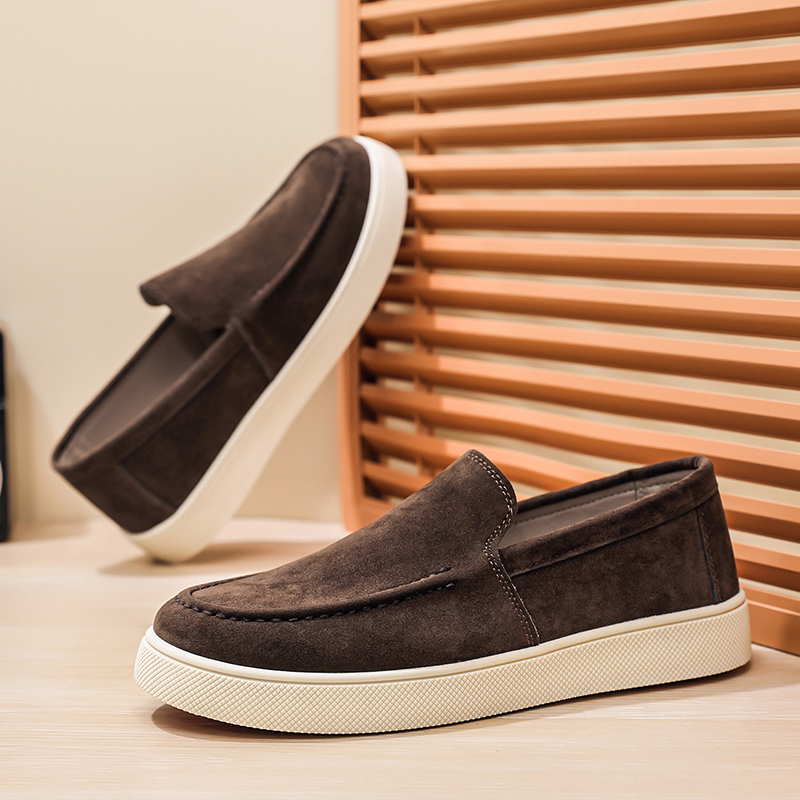 Men Shoes Loafers - Men's Casual Shoes Suede Leather Loafers