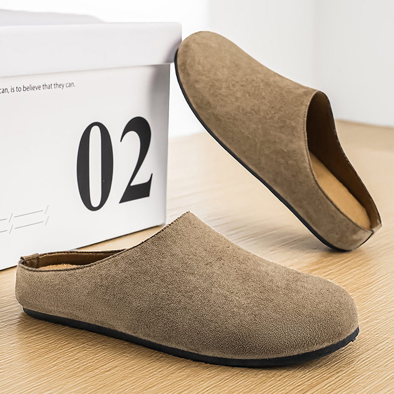 Men Shoes Loafers - Men's New Slip-On Mules Closed Toe