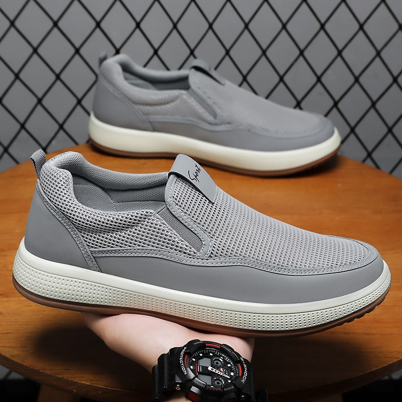 Men Shoes Loafers - Men's Canvas Shoes Breathable Mesh Shoes