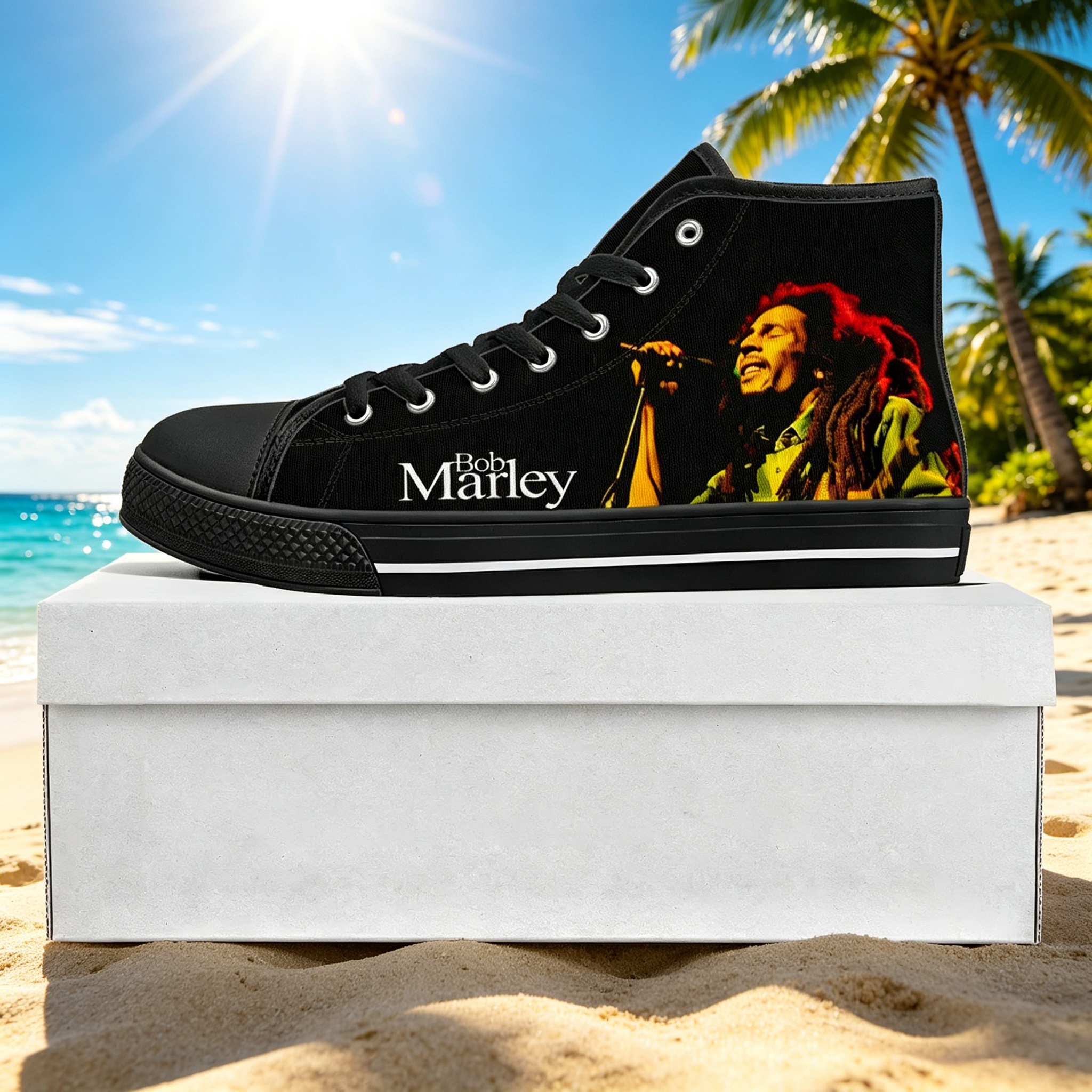Bob Marley Quote Custom High T - Men Shoes Quotes recensie en prijs