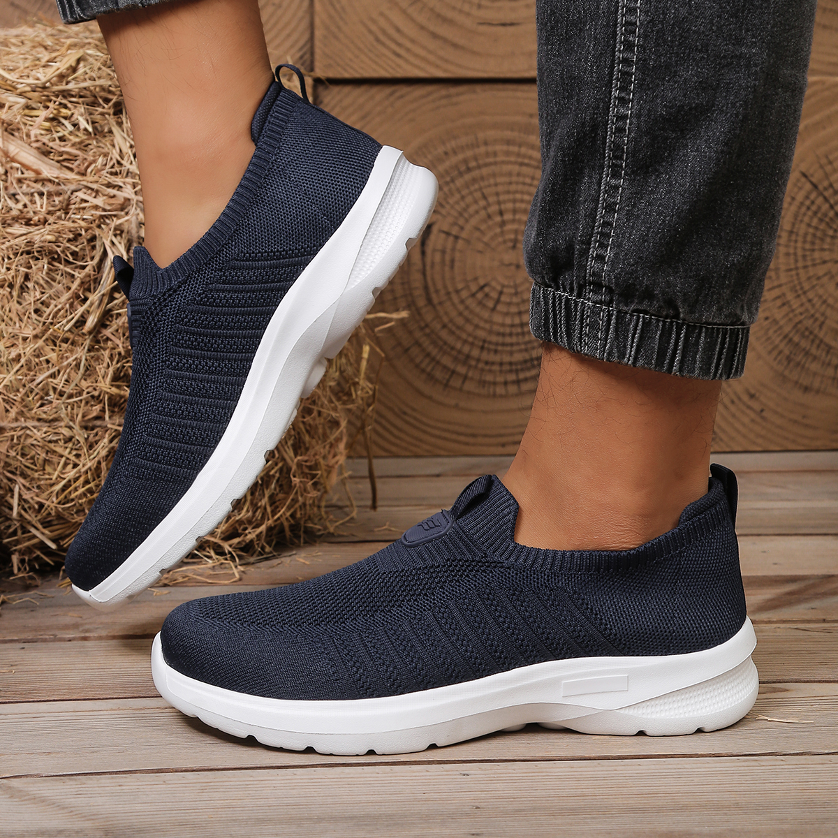 Men whoes Slip On Knit Walking - Men'S Shoes Comfortable Walking recensie en prijs