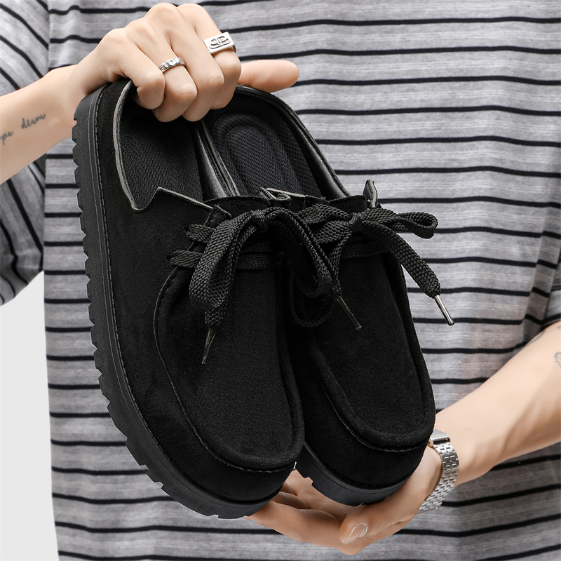 Fashion Men Half Slippers Sued - Men'S Shoes Comfortable Walking recensie en prijs