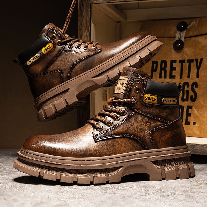 Vintage Men Platform Ankle Boo - Winter Boot Insulated recensie en prijs