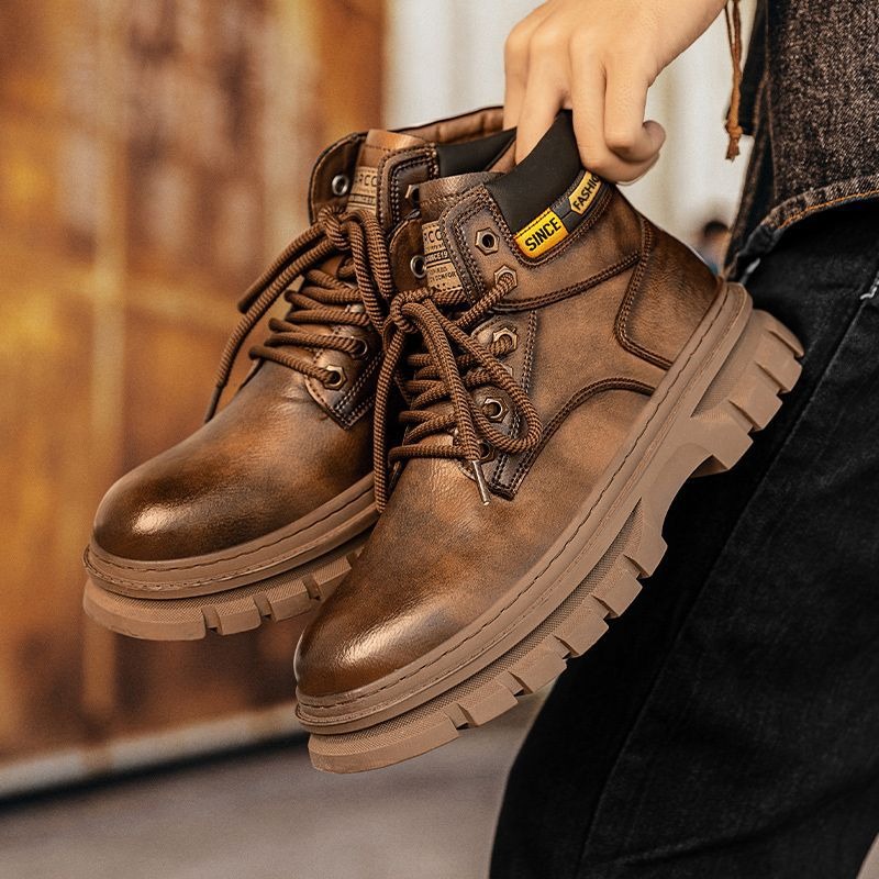 Vintage Men Platform Ankle Boo - Winter Boot Insulated recensie en prijs